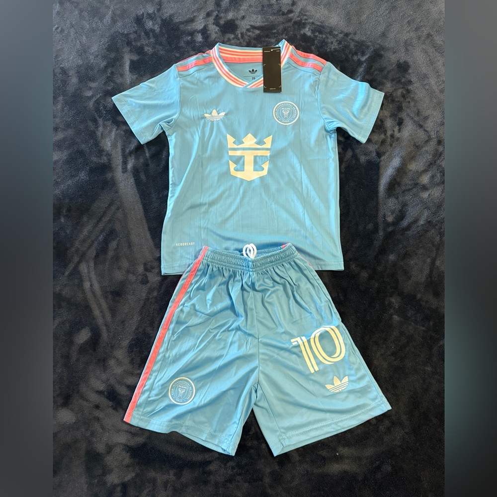 Inter Miami 2025/26 3rd kit kids soccer set #Messi 10 #kids size